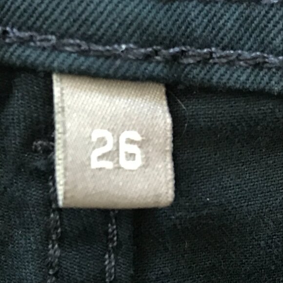 DL1961 Hepburn Wide Leg Pants Women 26 Blue High Rise Button Accent Stretch - Picture 4 of 16